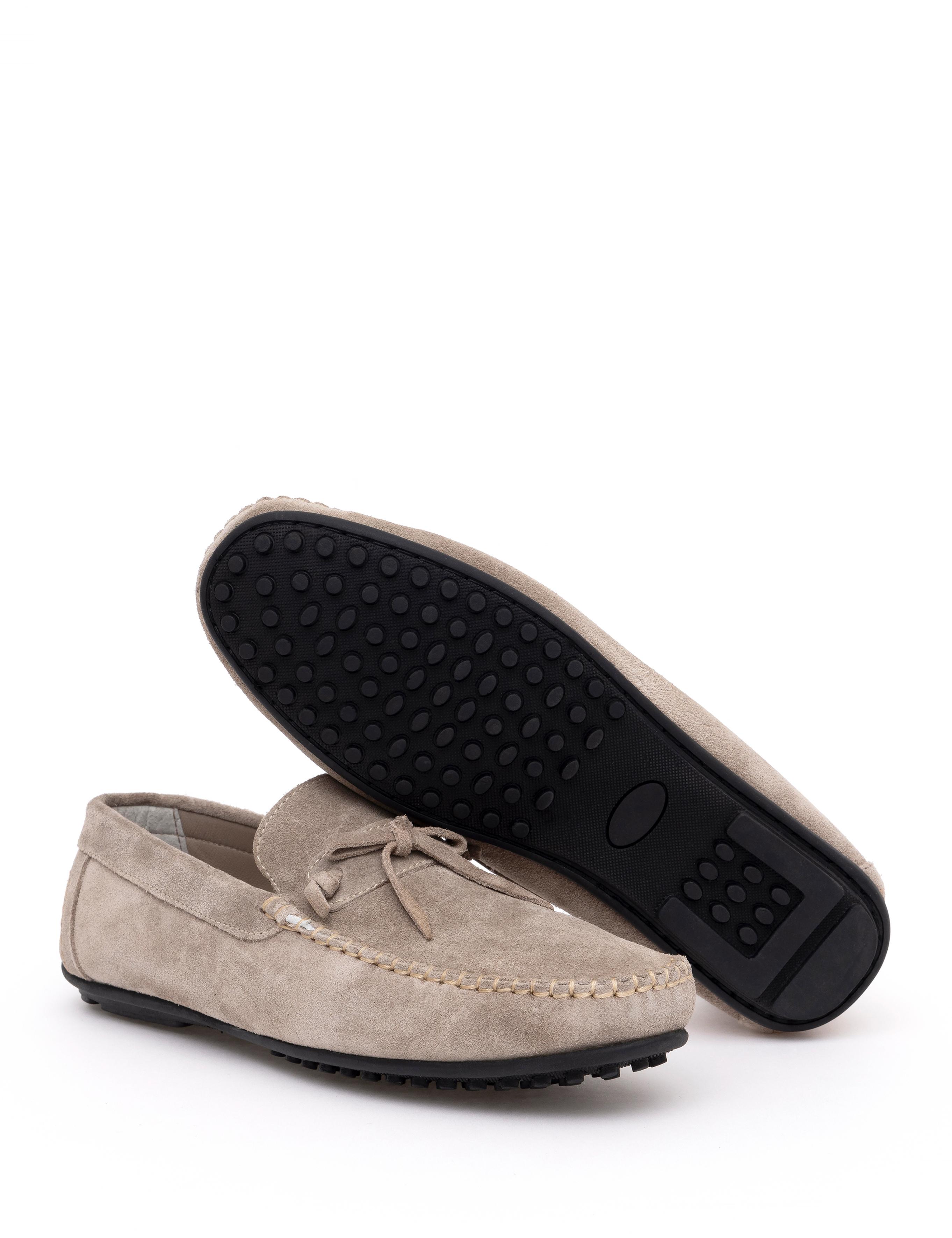 Bej %100 Deri Loafer
