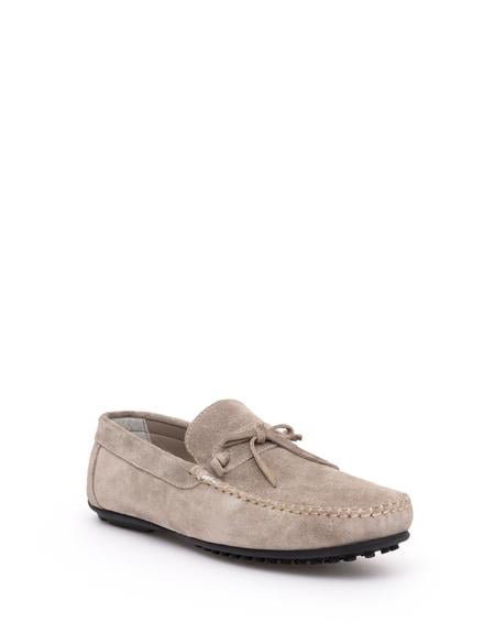 Bej %100 Deri Loafer - 50290437003