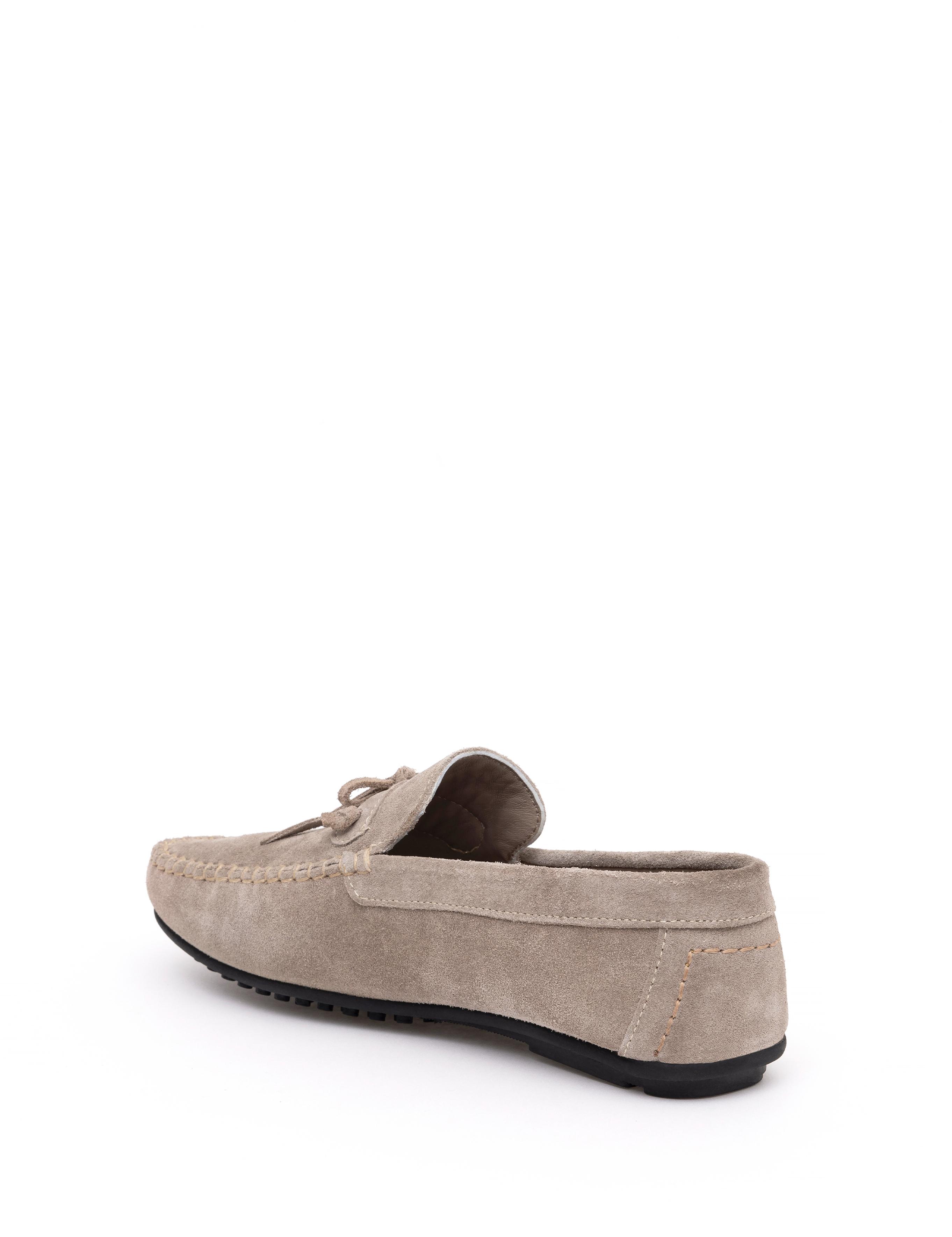 Bej %100 Deri Loafer