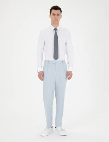 Beyaz Slim Fit Uzun Kollu Klasik Gömlek