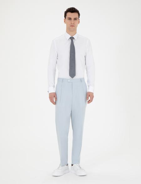 Beyaz Slim Fit Uzun Kollu Klasik Gömlek - 50258976002