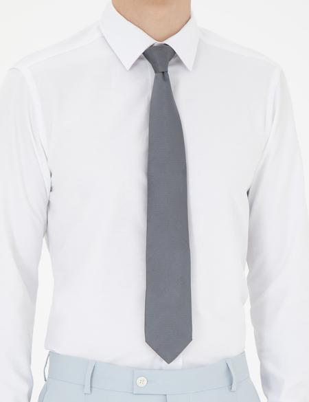 Beyaz Slim Fit Uzun Kollu Klasik Gömlek - 50258976006