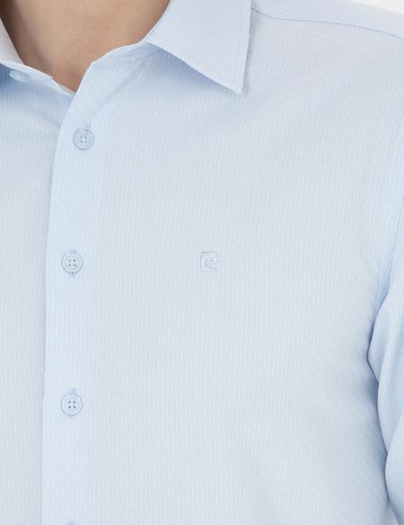 Açık Mavi Slim Fit Uzun Kollu Gömlek - 50275513024