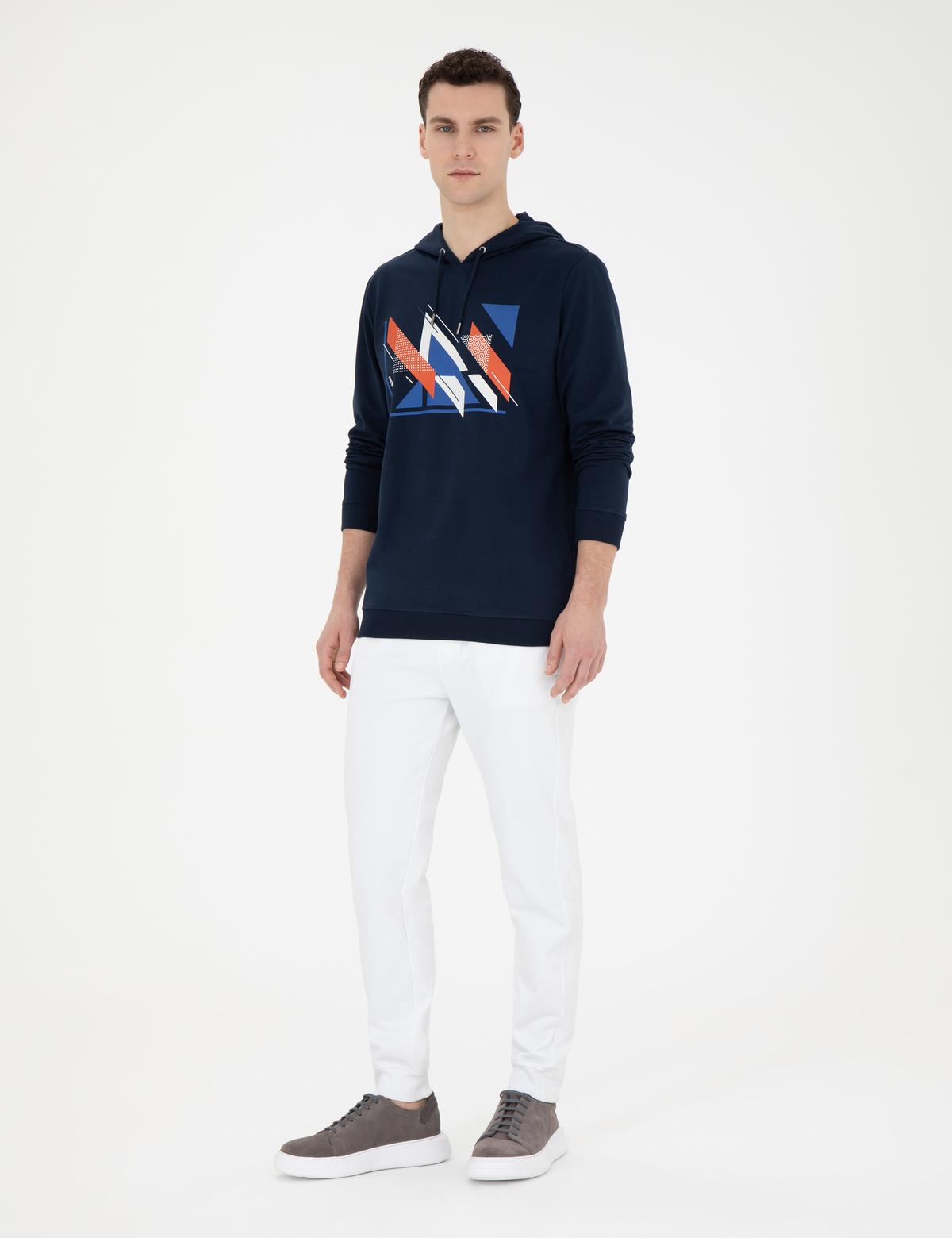 Lacivert Regular Fit Sweatshirt - 50275688025