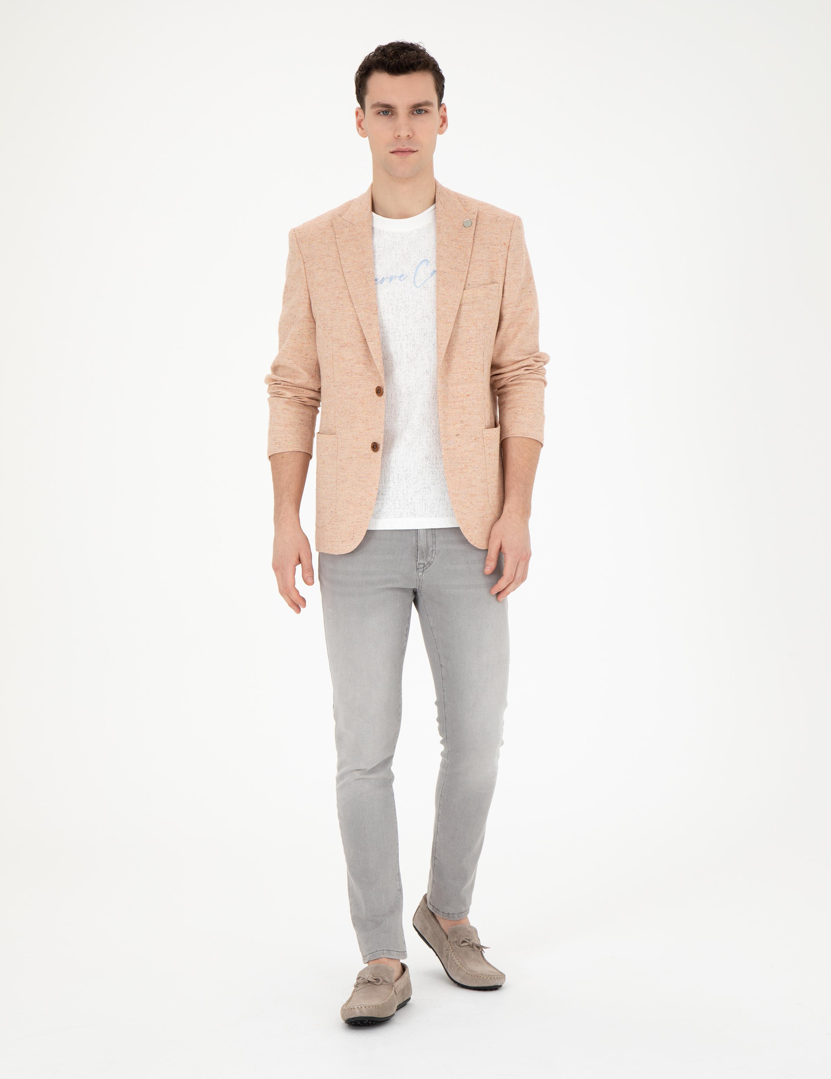 Nar Çiçeği Slim Fit Ceket