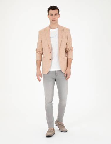 Nar Çiçeği Slim Fit Ceket