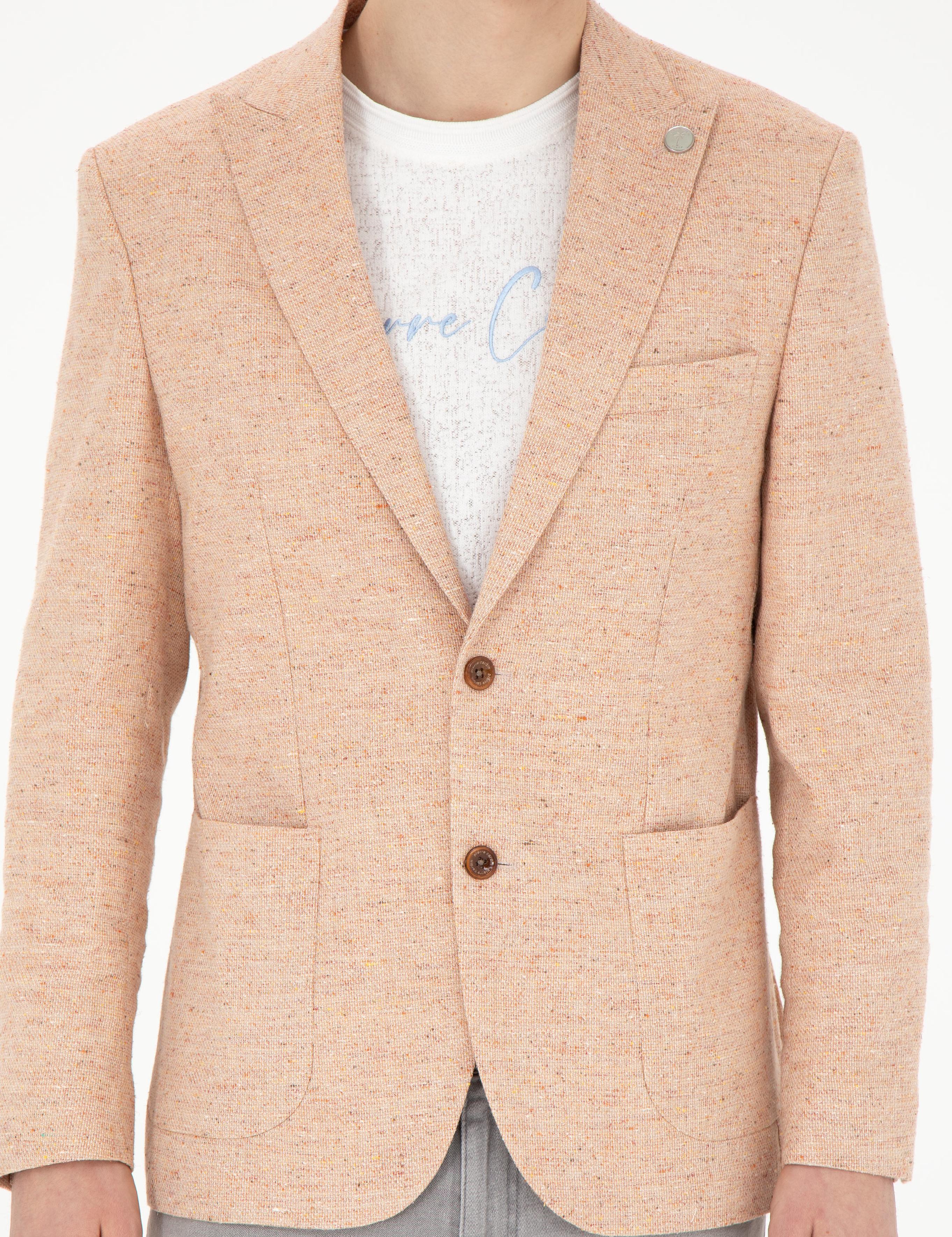 Nar Çiçeği Slim Fit Ceket