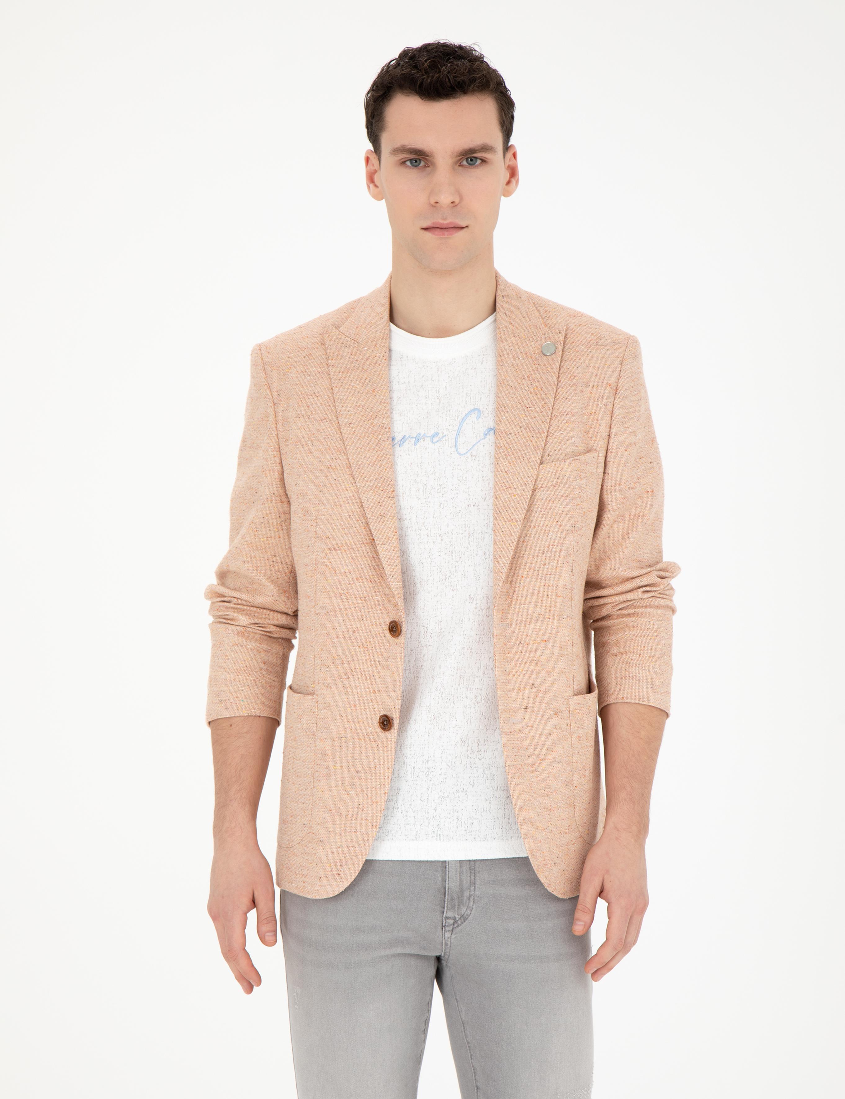 Nar Çiçeği Slim Fit Ceket