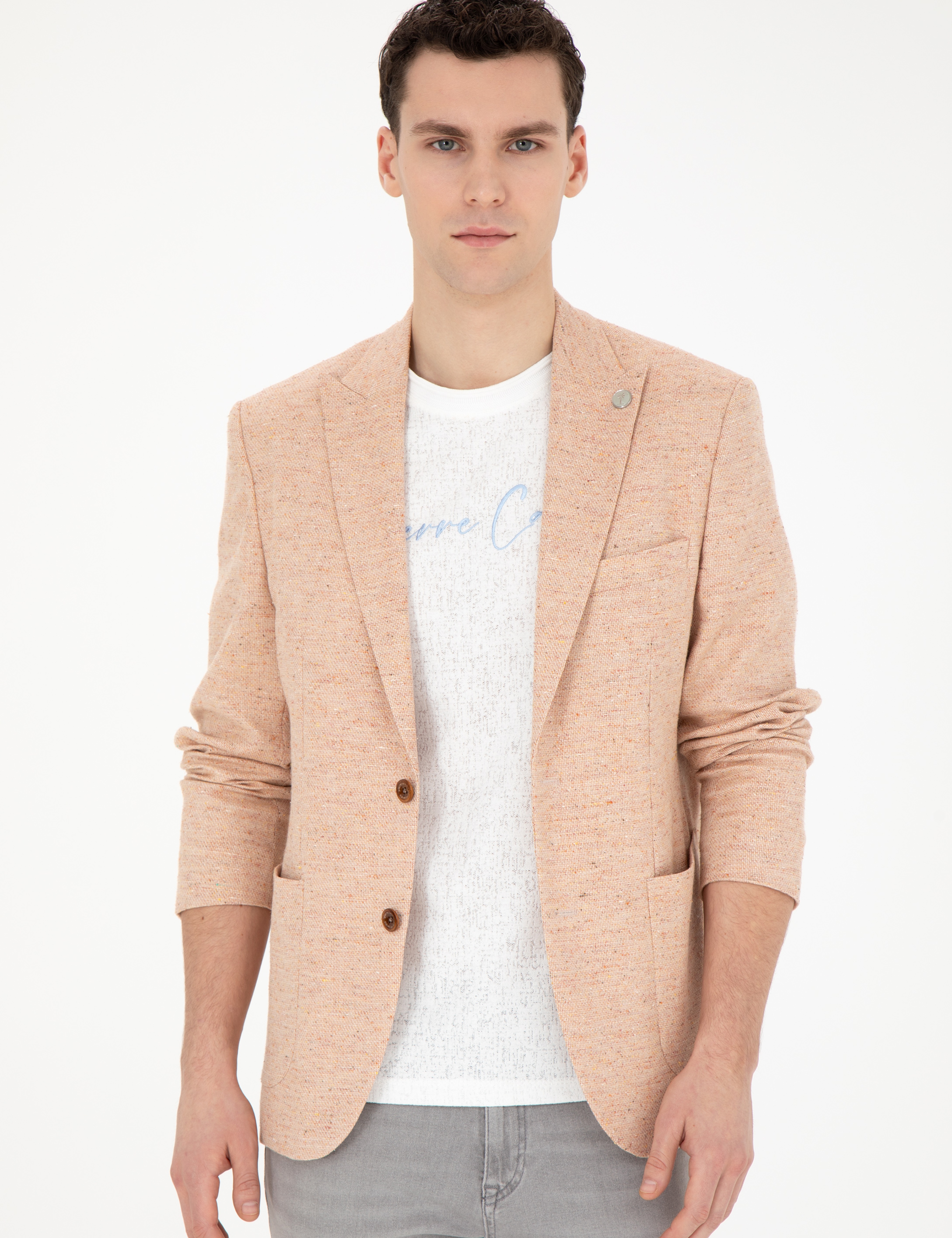 Nar Çiçeği Slim Fit Ceket - Image 1