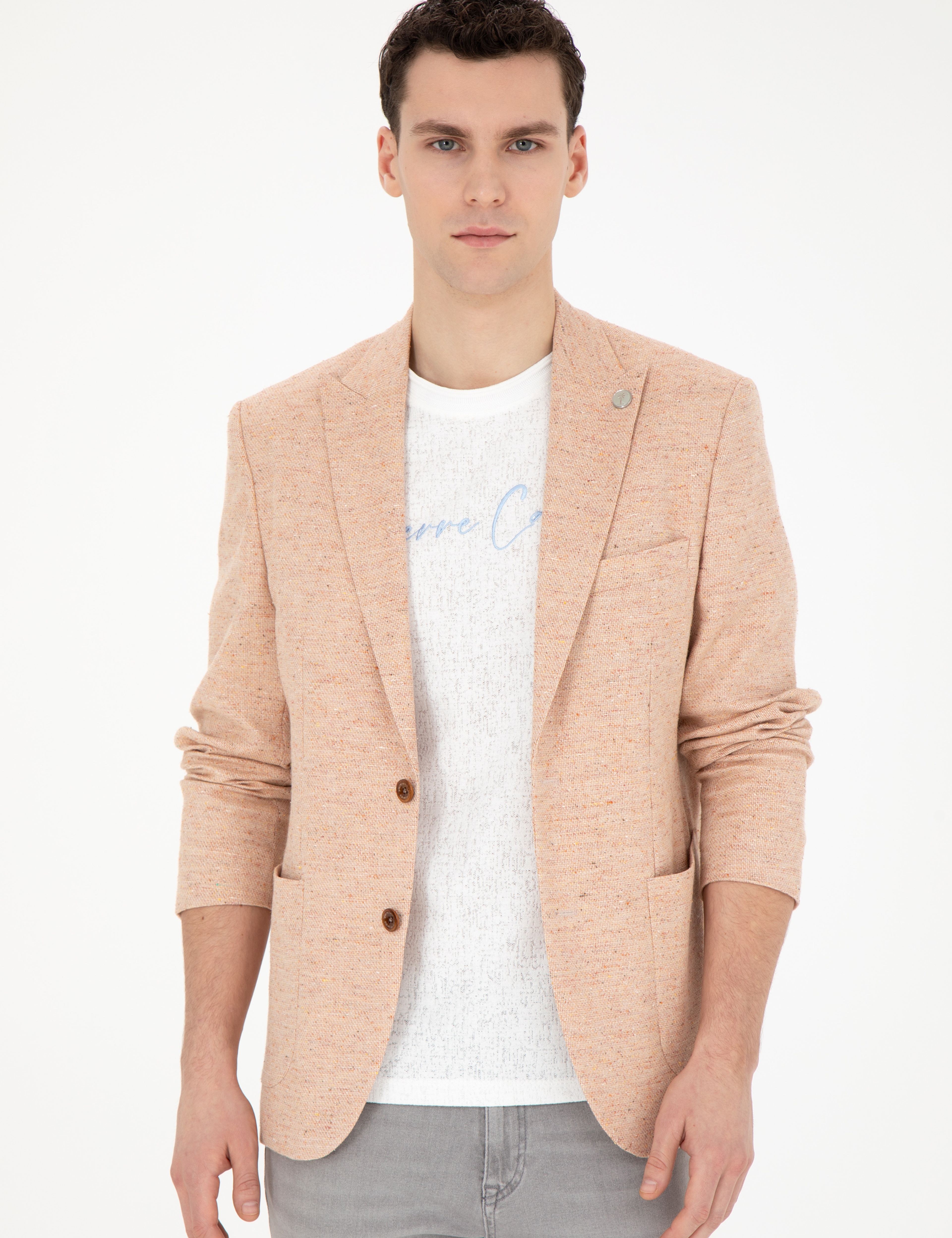 Nar Çiçeği Slim Fit Ceket