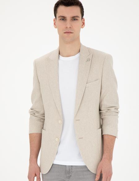 Bej Ex. Slim Fit Ceket - 50285116023