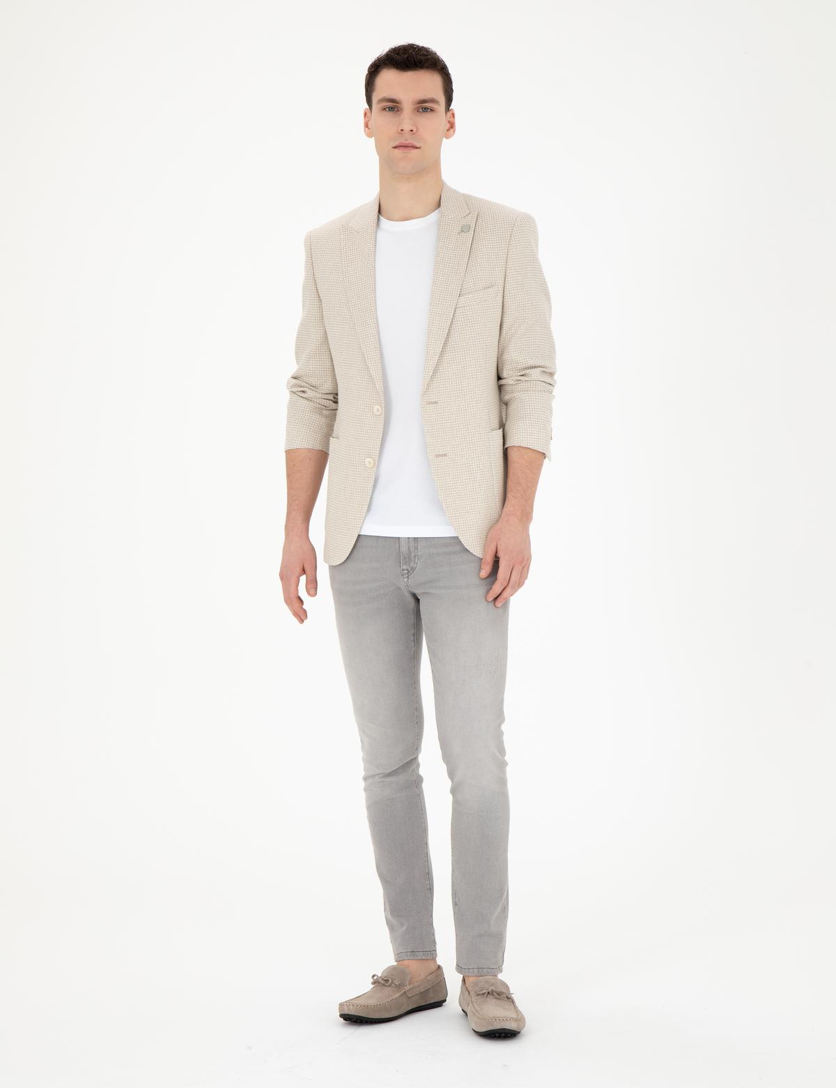 Bej Ex. Slim Fit Ceket - 50285116023