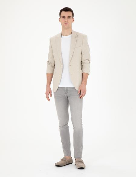 Bej Ex. Slim Fit Ceket - 50285116023