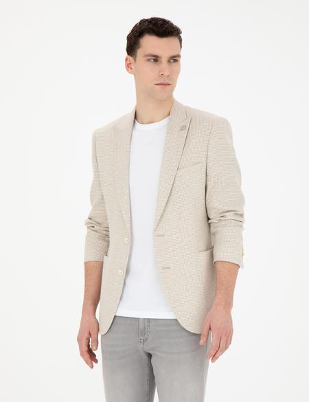 Bej Ex. Slim Fit Ceket - 50285116023