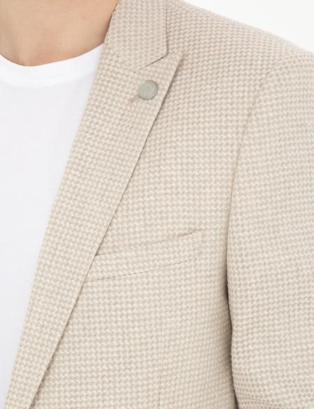 Bej Ex. Slim Fit Ceket - 50285116023