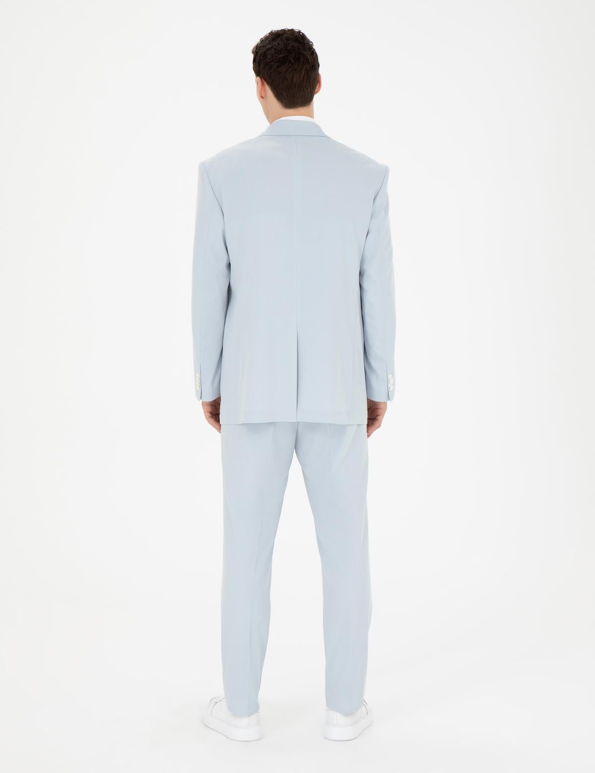 Açık Mavi Oversize Takım Elbise - 50285315080