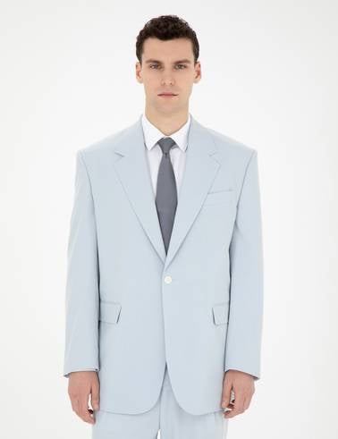 Açık Mavi Oversize Takım Elbise