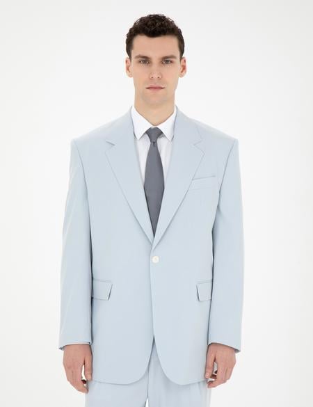 Açık Mavi Oversize Takım Elbise - 50285315080