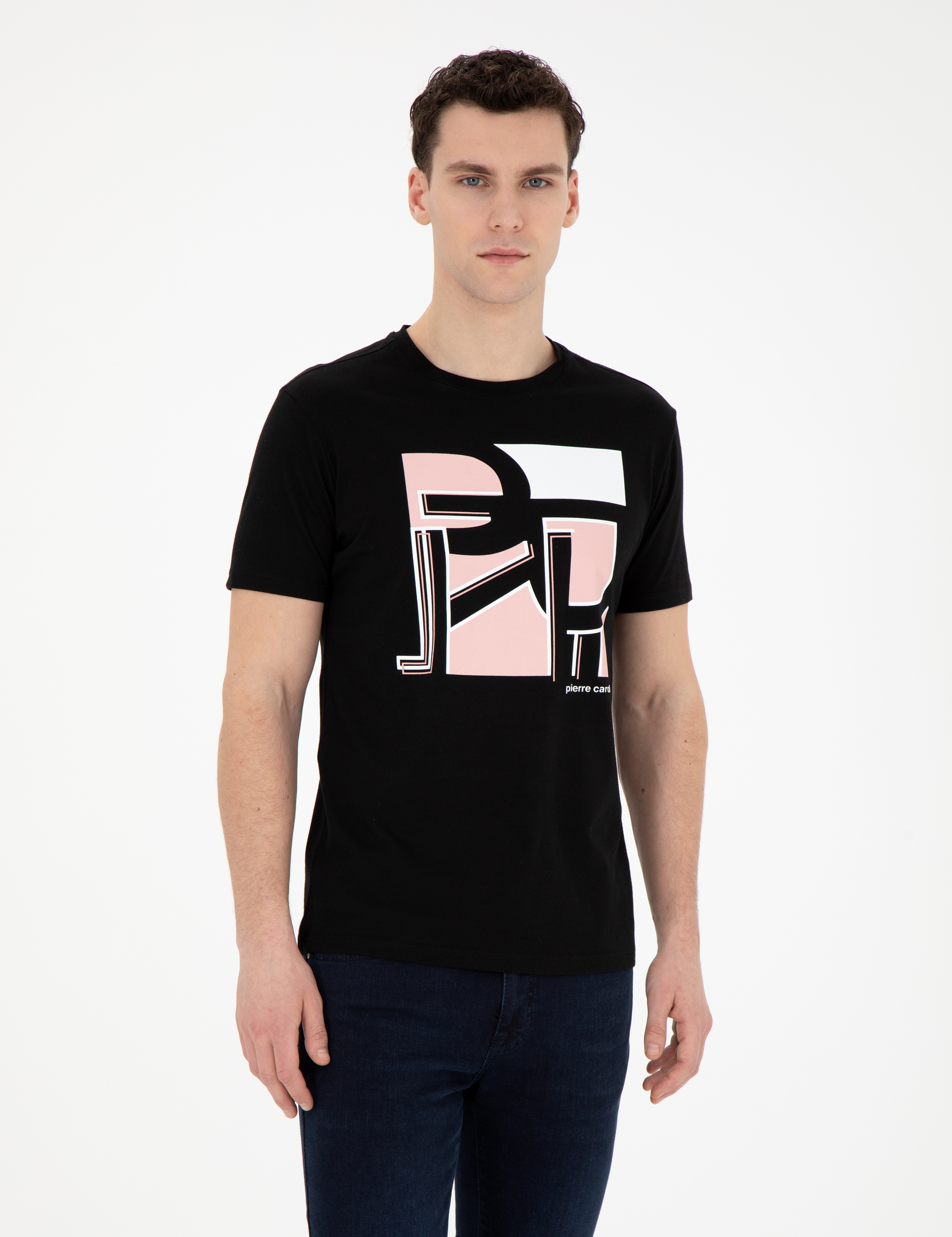 Siyah Slim Fit Tişört - Image 3