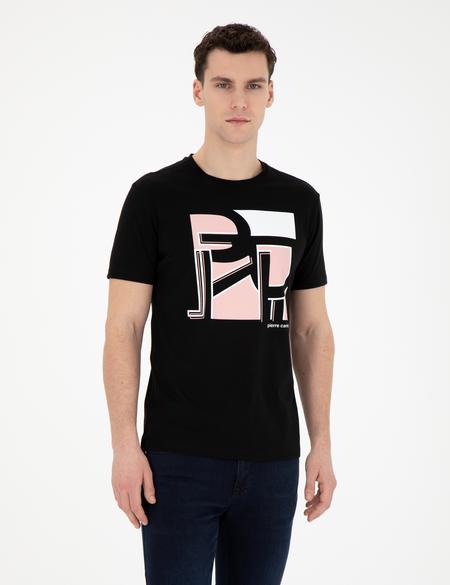 Siyah Slim Fit Tişört - 50280964013