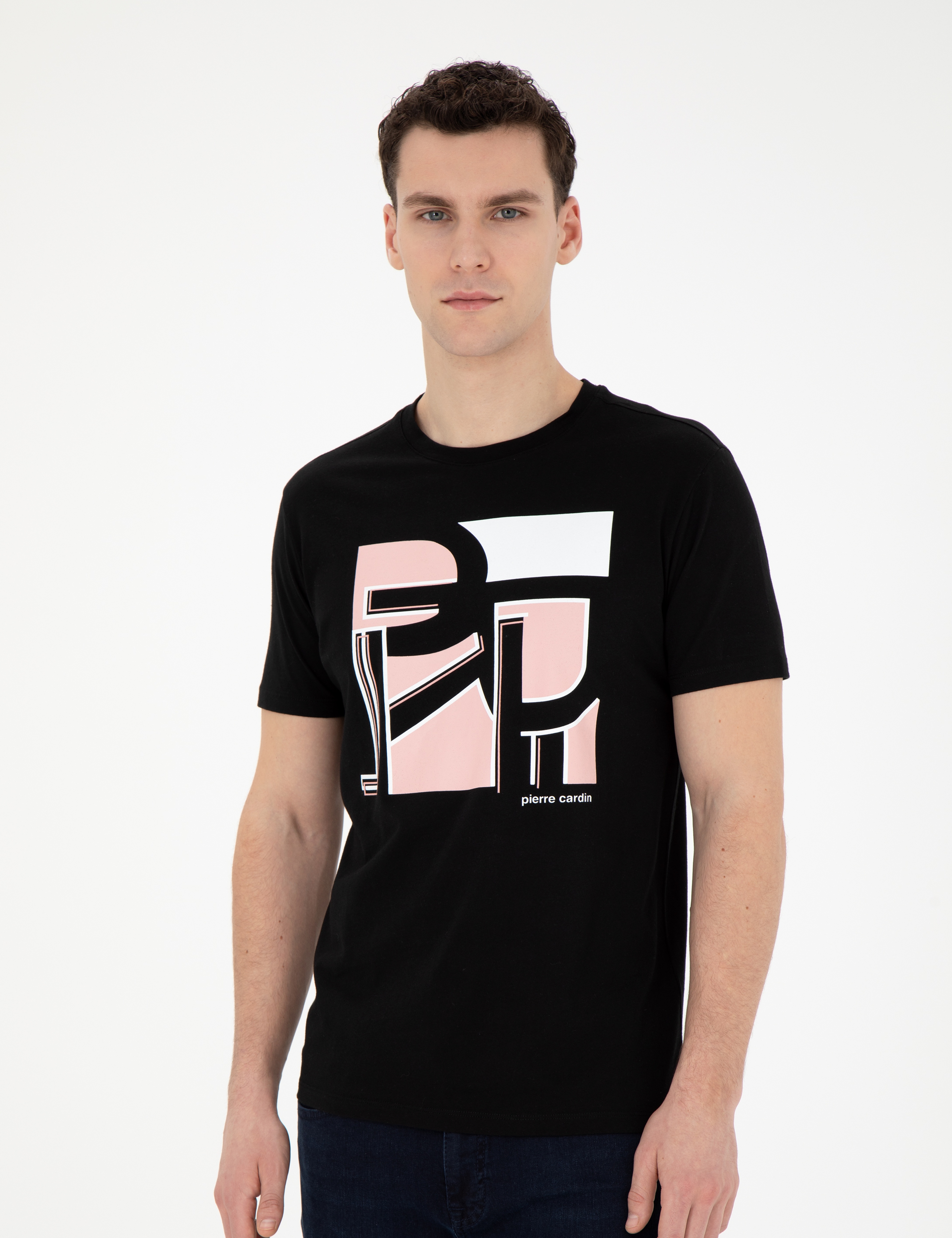 Siyah Slim Fit Tişört - Image 1