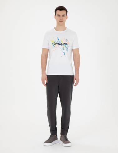 Beyaz Slim Fit Tişört