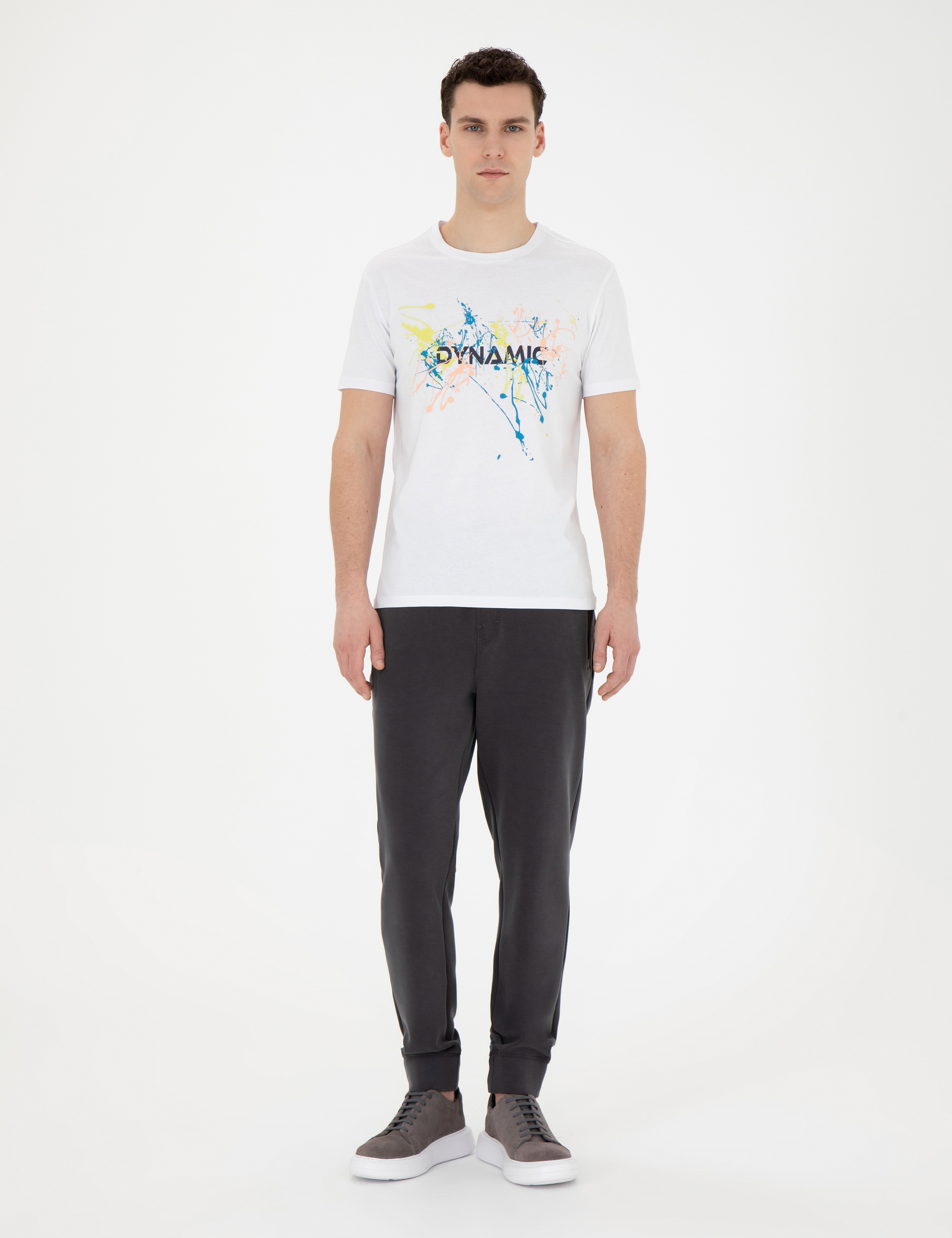 Beyaz Slim Fit Tişört
