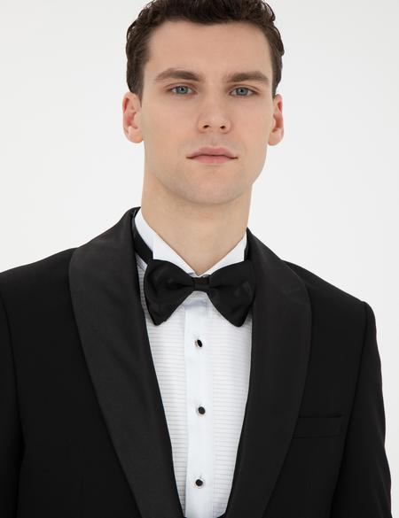 Siyah Ex. Slim Fit Yelekli Smokin - 50285477080