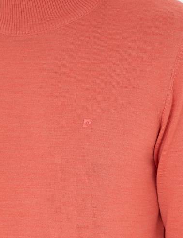 Somon Slim Fit Yarım Balıkçı Yaka Yün Karışımlı Basic Triko Kazak