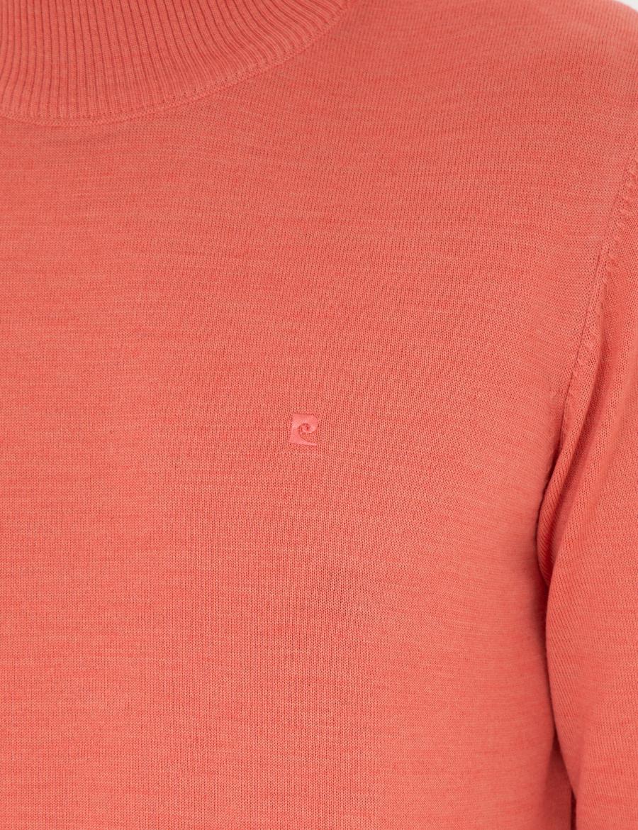 Somon Slim Fit Yarım Balıkçı Yaka Yün Karışımlı Basic Triko Kazak