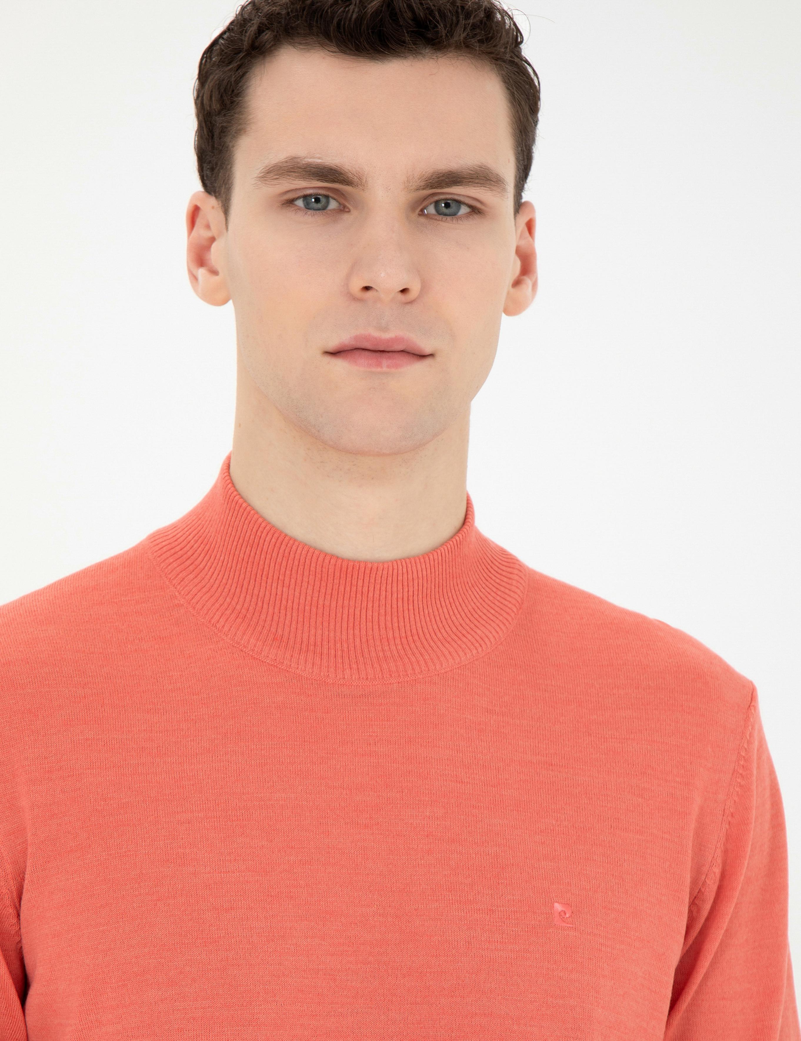 Somon Slim Fit Yarım Balıkçı Yaka Yün Karışımlı Basic Triko Kazak