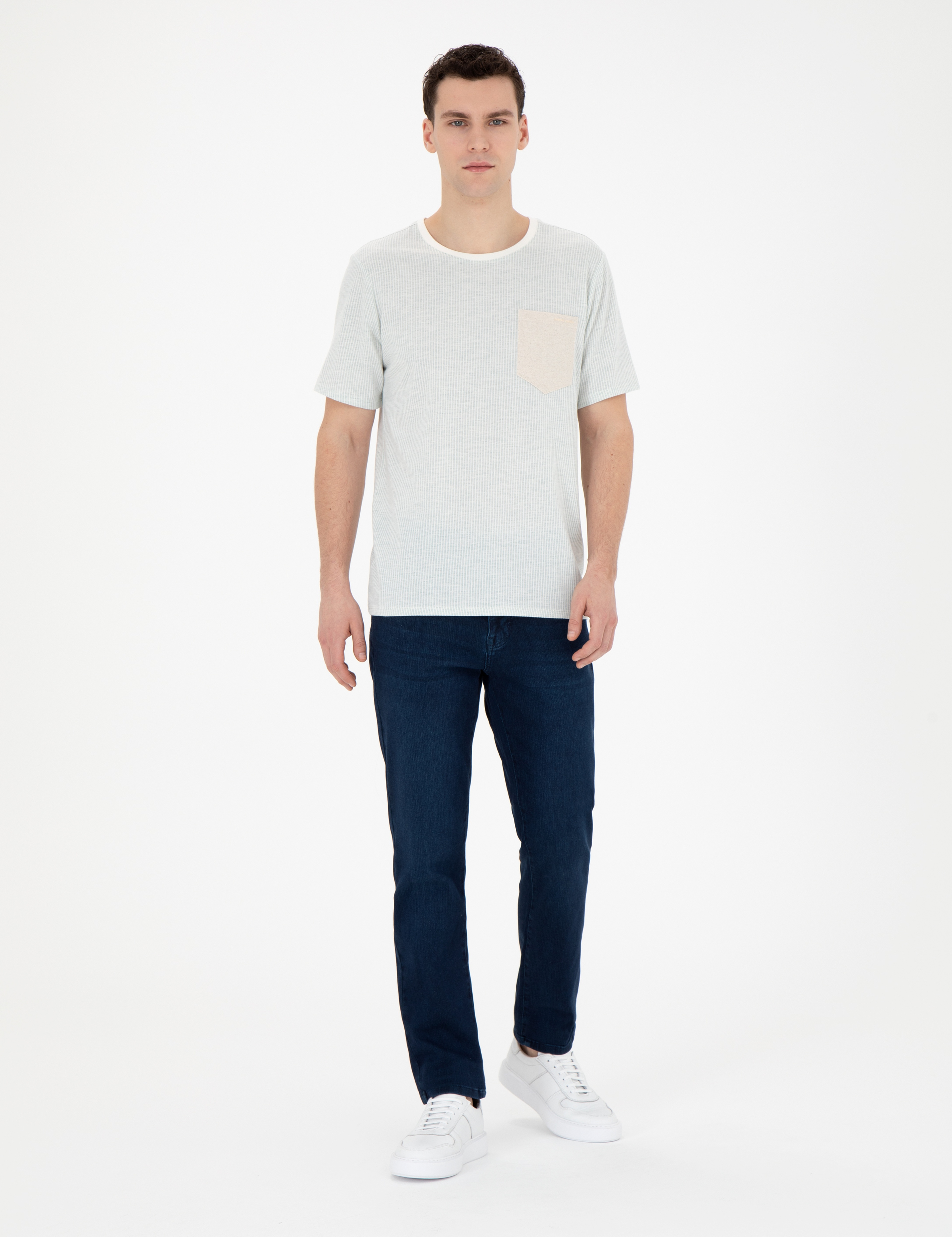 Yeşil Regular Fit Tişört - Image 4