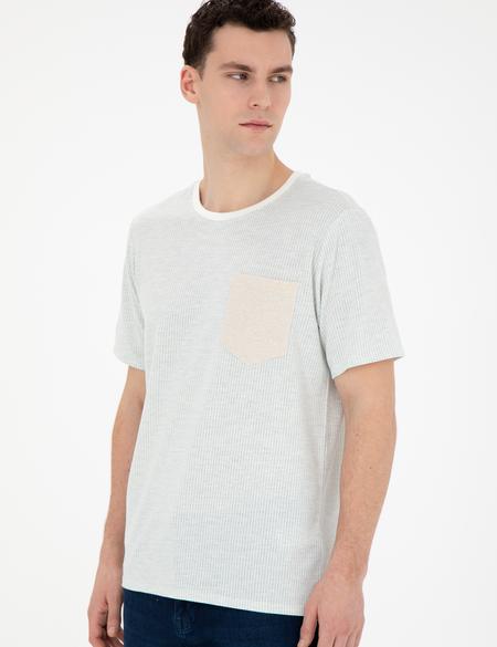 Yeşil Regular Fit Tişört - 50285386013