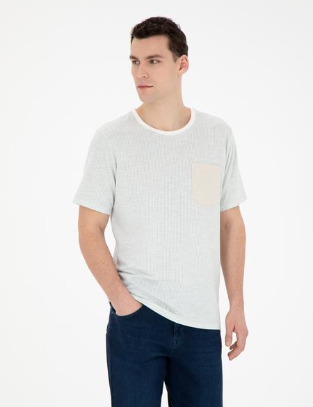 Yeşil Regular Fit Tişört - 50285386013