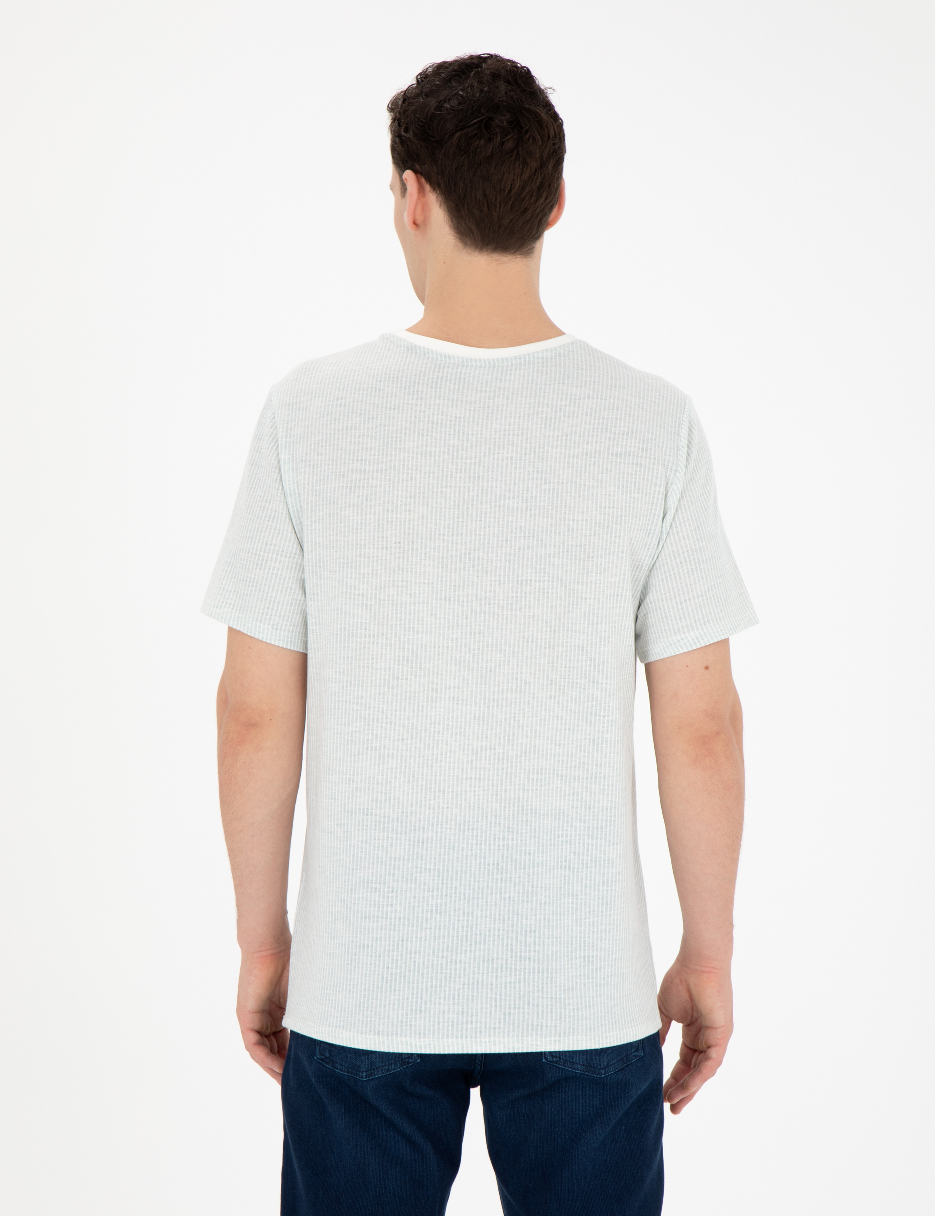Yeşil Regular Fit Tişört - Image 5