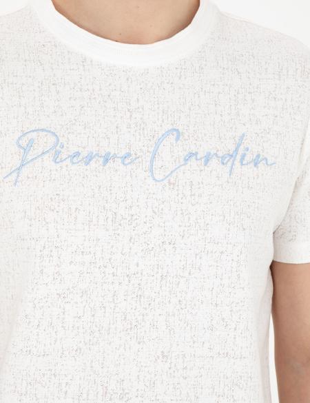 Beyaz Slim Fit Tişört - 50285389043