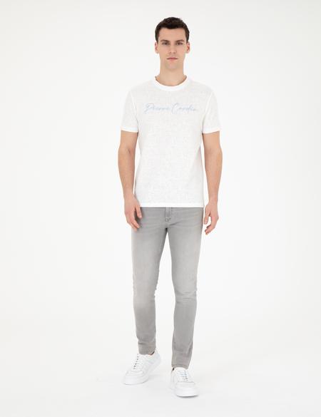 Beyaz Slim Fit Tişört - 50285389043