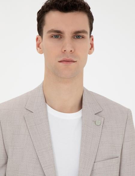 Bej Ex. Slim Fit Takım Elbise - 50285298020