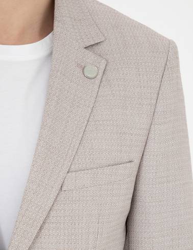 Bej Ex. Slim Fit Takım Elbise