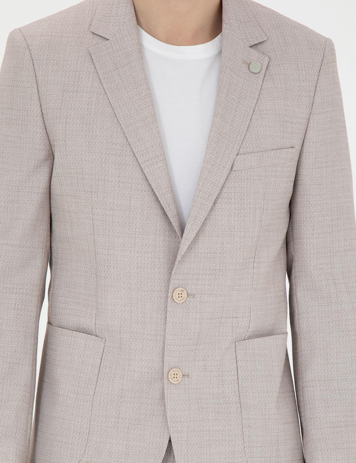 Bej Ex. Slim Fit Takım Elbise - 50285298020