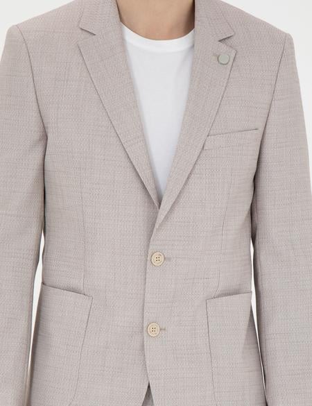 Bej Ex. Slim Fit Takım Elbise - 50285298020