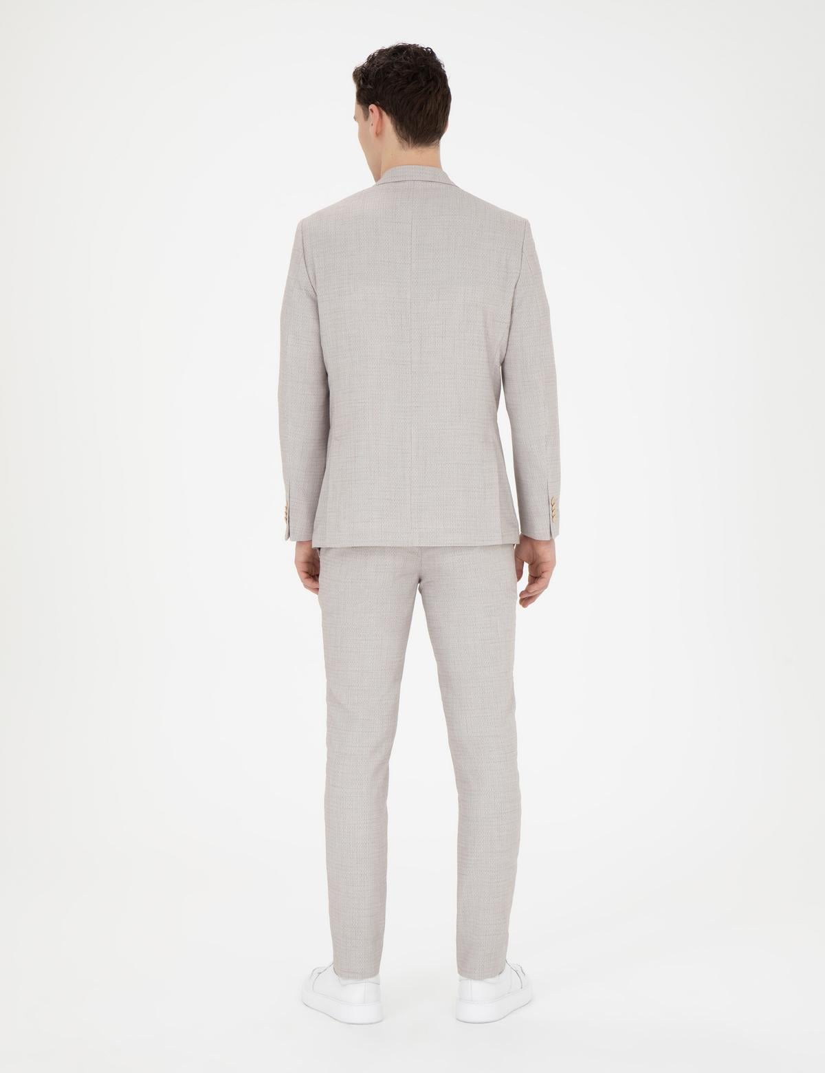 Bej Ex. Slim Fit Takım Elbise - 50285298020