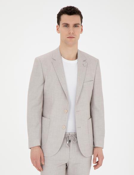 Bej Ex. Slim Fit Takım Elbise - 50285298020