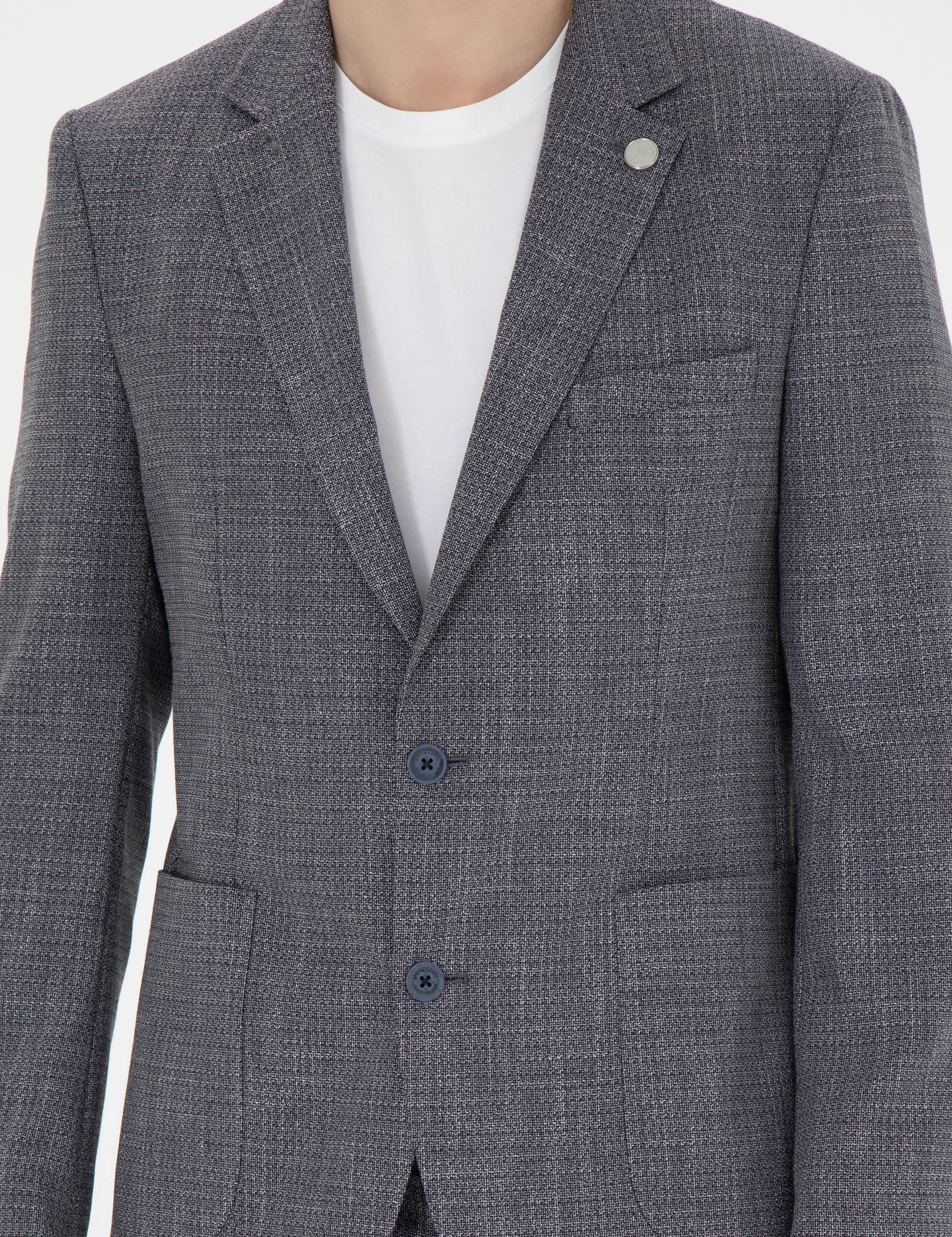 Lacivert Ex. Slim Fit Takım Elbise