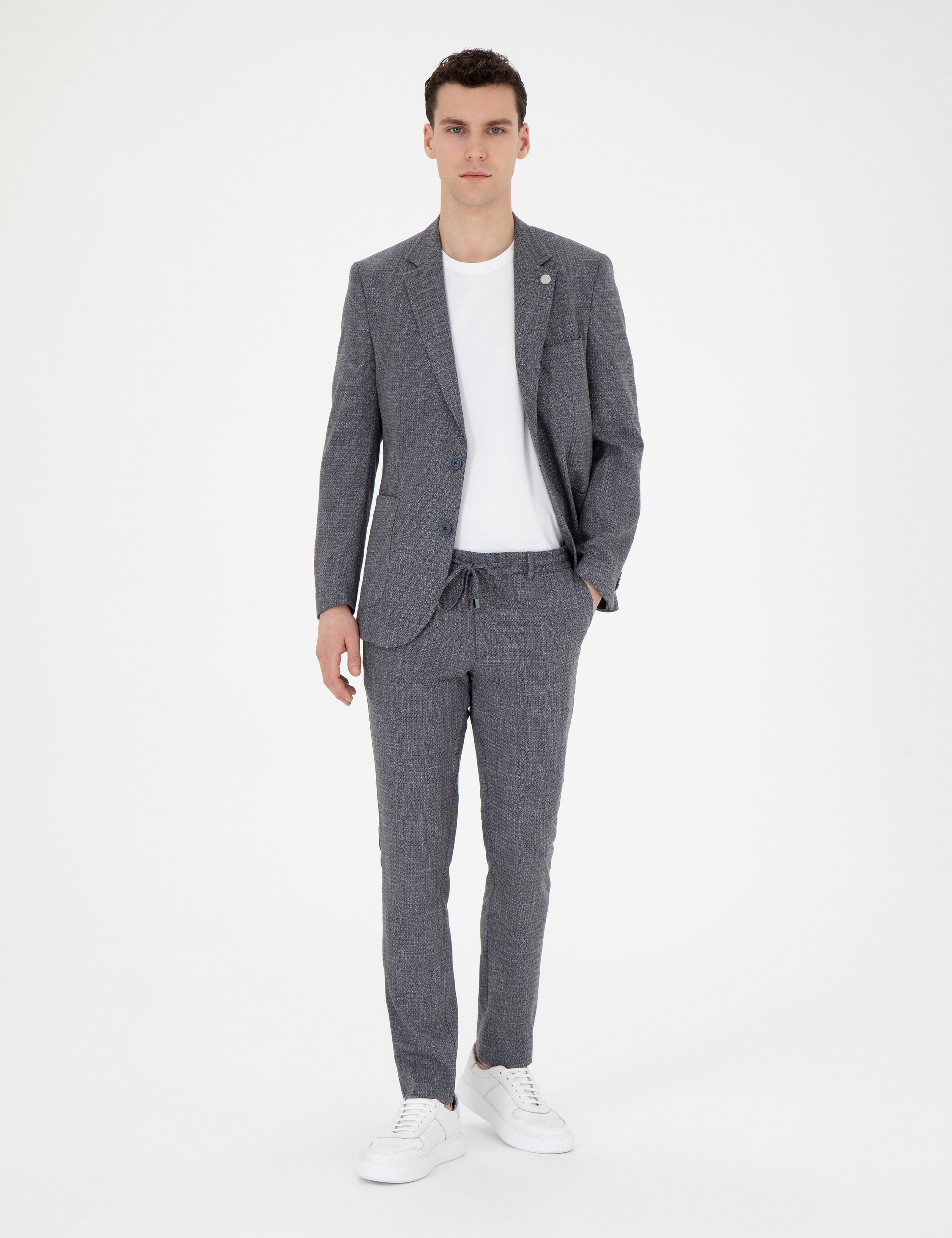 Lacivert Extra Slim Fit Takım Elbise - Image 4