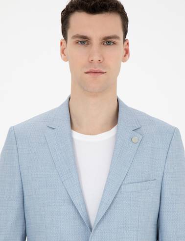 Açık Mavi Ex. Slim Fit Takım Elbise