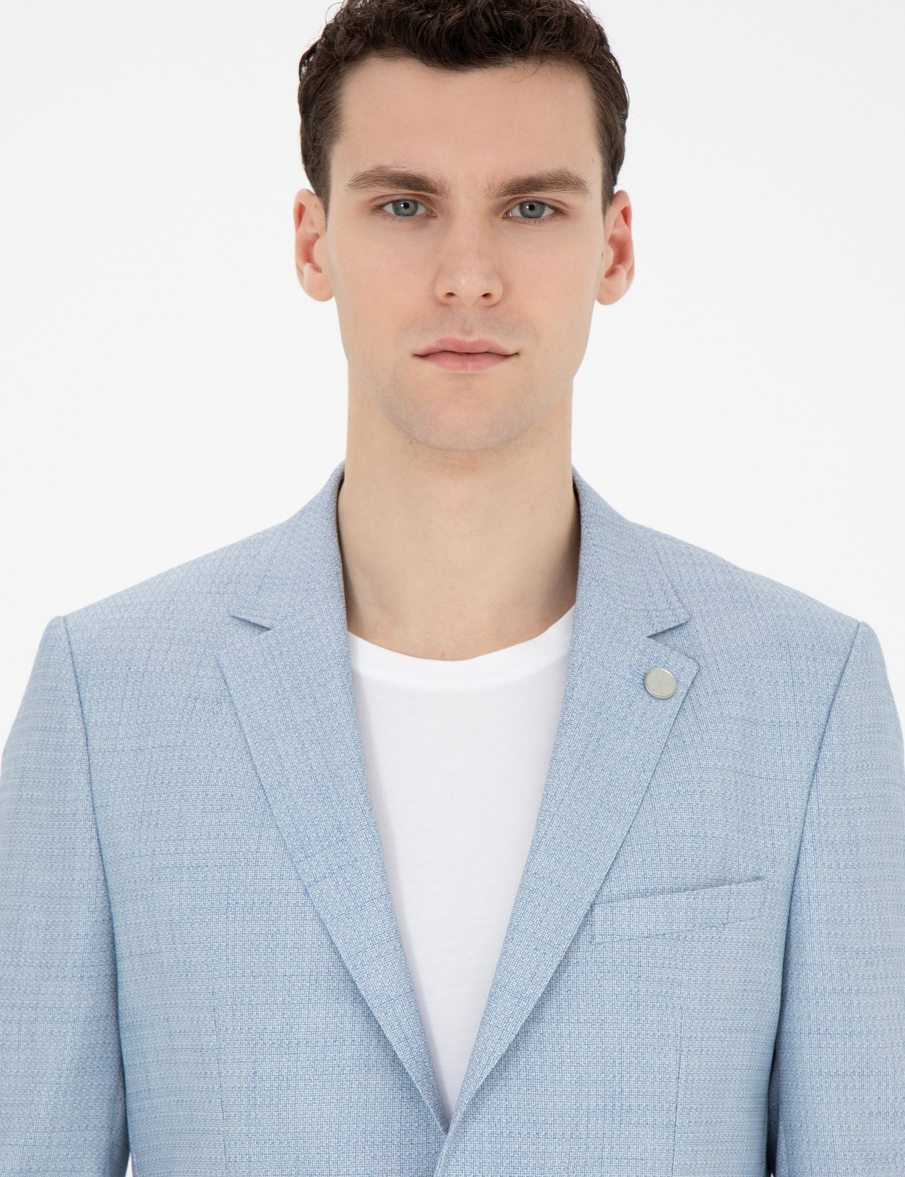 Açık Mavi Extra Slim Fit Takım Elbise