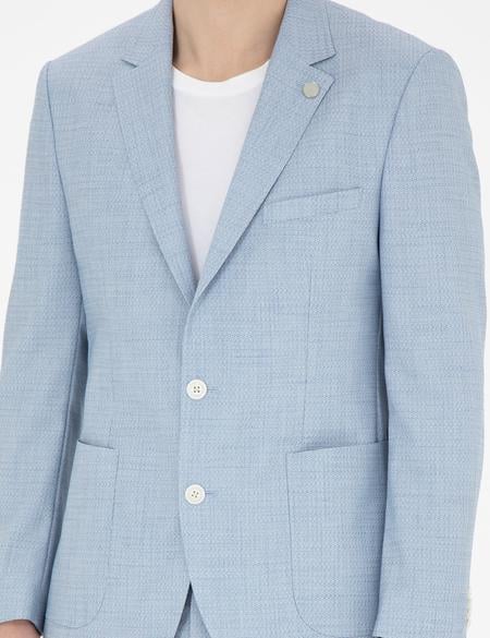 Açık Mavi Ex. Slim Fit Takım Elbise - 50285298098