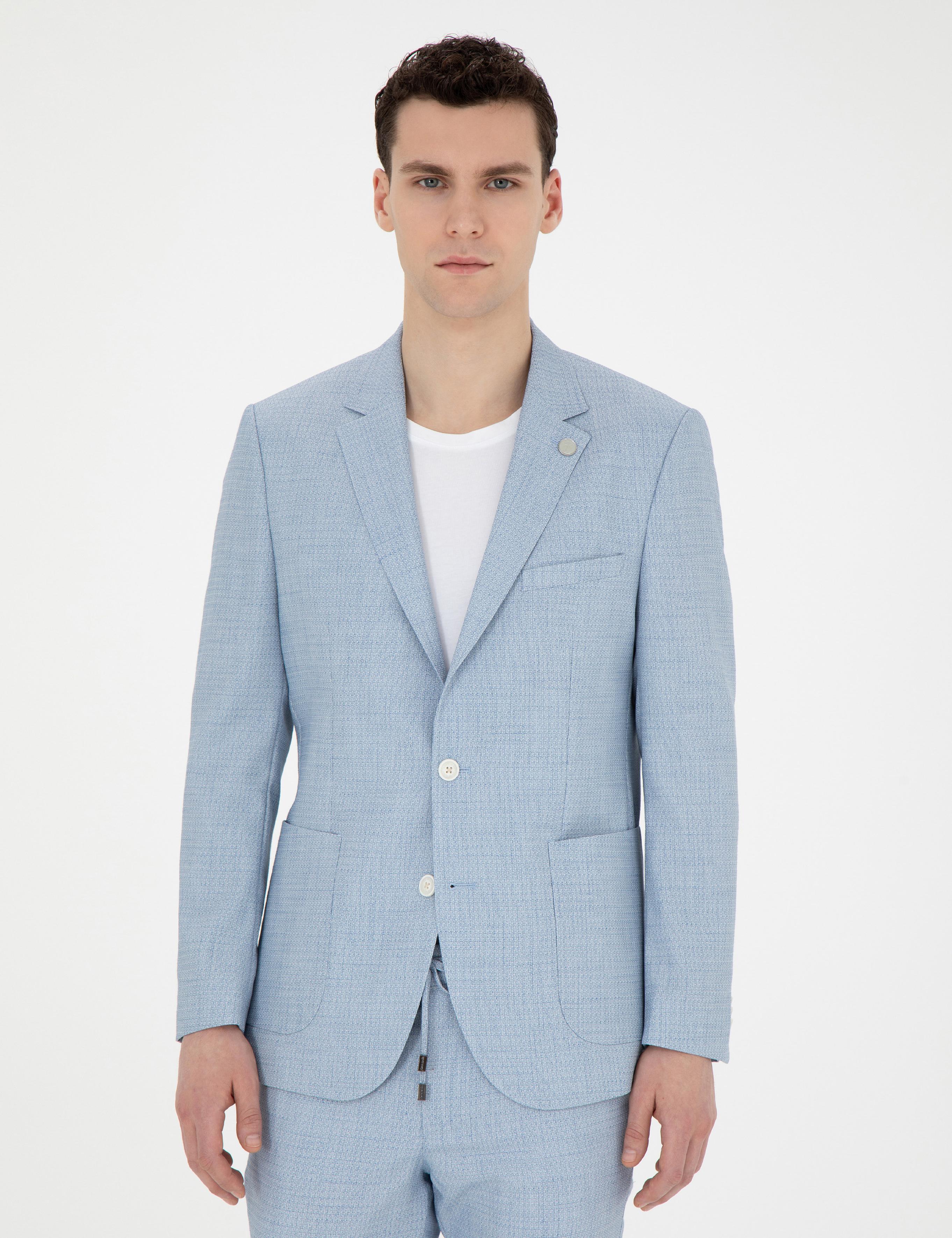 Açık Mavi Ex. Slim Fit Takım Elbise