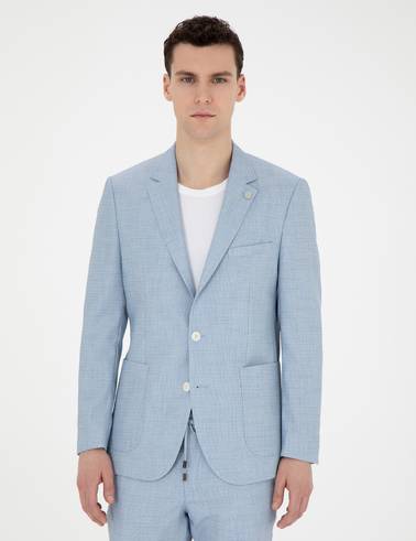 Açık Mavi Ex. Slim Fit Takım Elbise